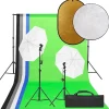 Fotostudioset met verlichtingsset, achtergrond en reflector>vidaXL Discount