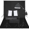 Fotostudioset met verlichtingsset en achtergrond>vidaXL