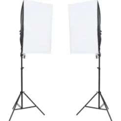 Fotostudioset met verlichtingsset en achtergrond>vidaXL Outlet