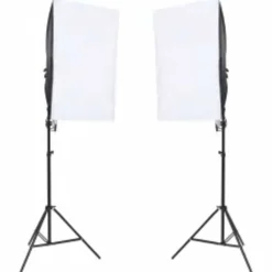 Fotostudioset met verlichtingsset, achtergrond en reflector>vidaXL Hot