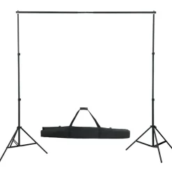 Camera & Optiek*vidaXL Fotostudioset met verlichtingsset en achtergrond