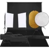 Camera & Optiek*vidaXL Fotostudioset met verlichtingsset, achtergrond en reflector