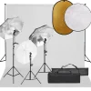 Camera & Optiek*vidaXL Fotostudioset met verlichtingsset, achtergrond en reflector