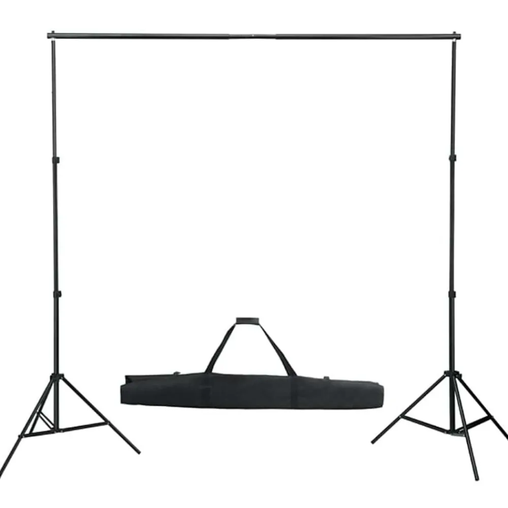 Camera & Optiek*vidaXL Fotostudioset met verlichtingsset, achtergrond en reflector