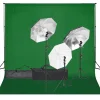 Fotostudioset met verlichtingsset en achtergrond>vidaXL