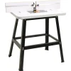 Freestafel 81x61x88 cm staal en MDF>vidaXL