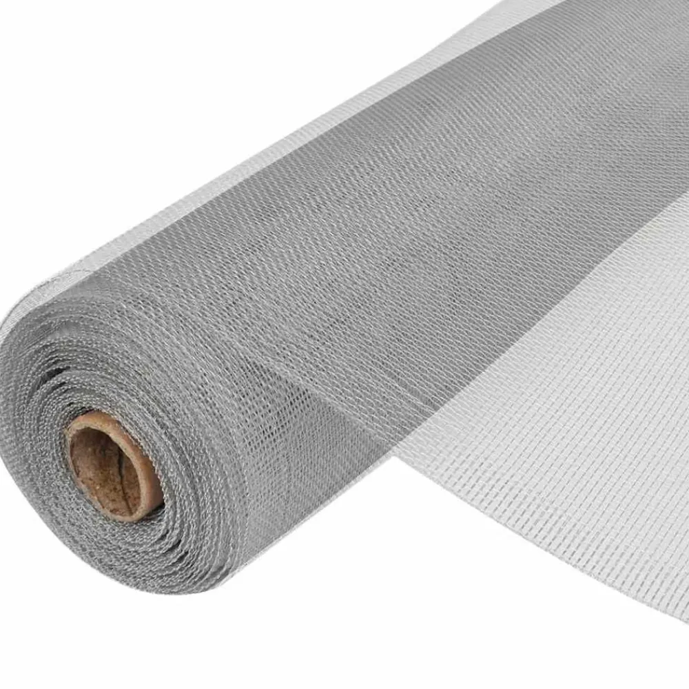 Tuinafscheidingen*vidaXL Gaas 100x500 cm aluminium zilverkleurig