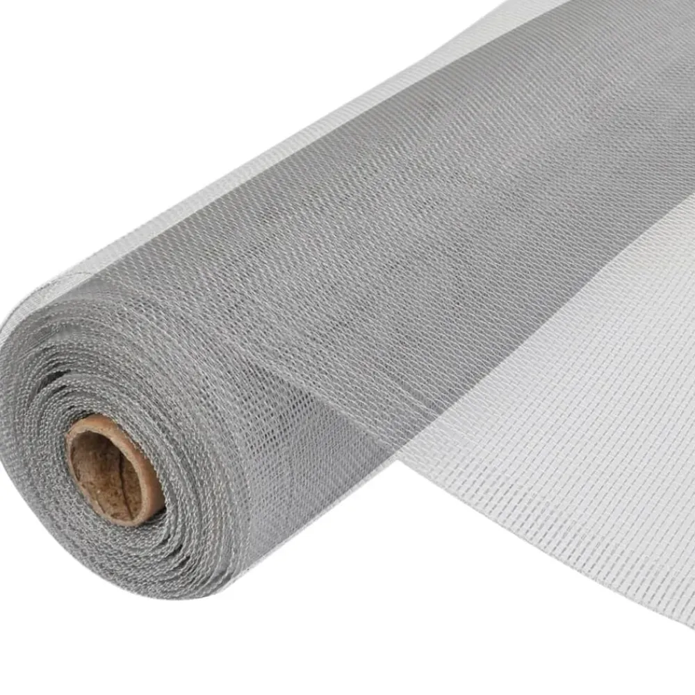 Tuinafscheidingen*vidaXL Gaas 100x500 cm aluminium zilverkleurig