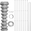 Gaashek met palen 15x1,5 m gegalvaniseerd staal zilverkleurig>vidaXL Best
