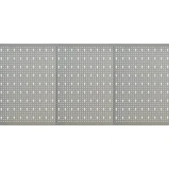 Bouwbeslag*vidaXL Gaatjespaneel wandgemonteerd 3 st 40x58 cm staal