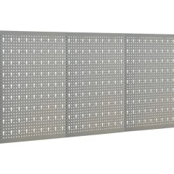 Bouwbeslag*vidaXL Gaatjespaneel wandgemonteerd 3 st 40x58 cm staal