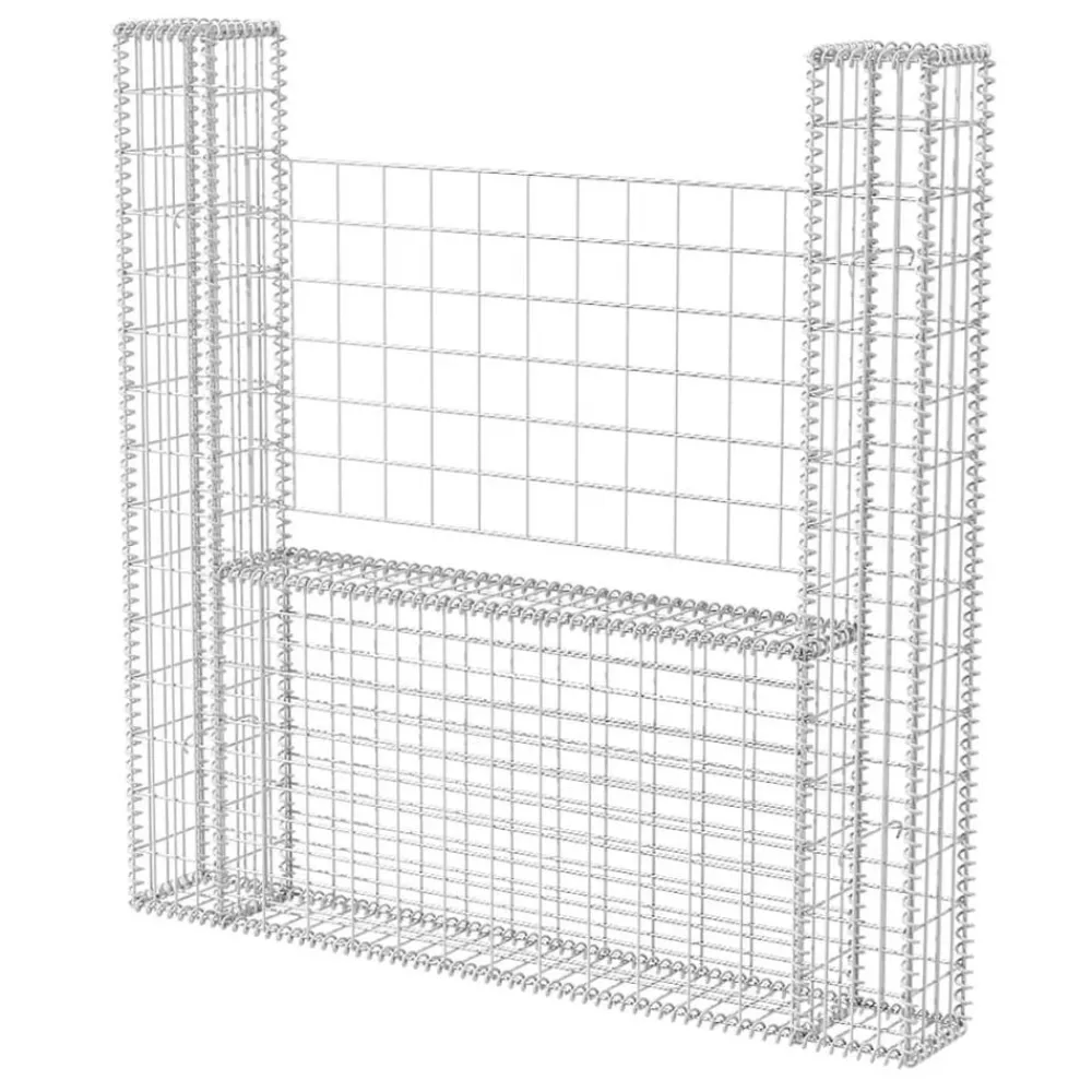 Gabion mand U-vormig 160x20x150 cm staal>vidaXL Sale