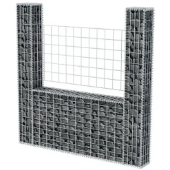 Gabion mand U-vormig 160x20x150 cm staal><noscript><img width=