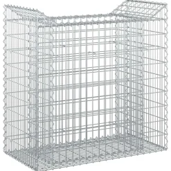 Tuinafscheidingen*vidaXL Gabion Verhoogd Bed Zilver 50 x 100 x 100 cm