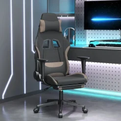 Gamestoel met voetensteun stof>vidaXL Outlet