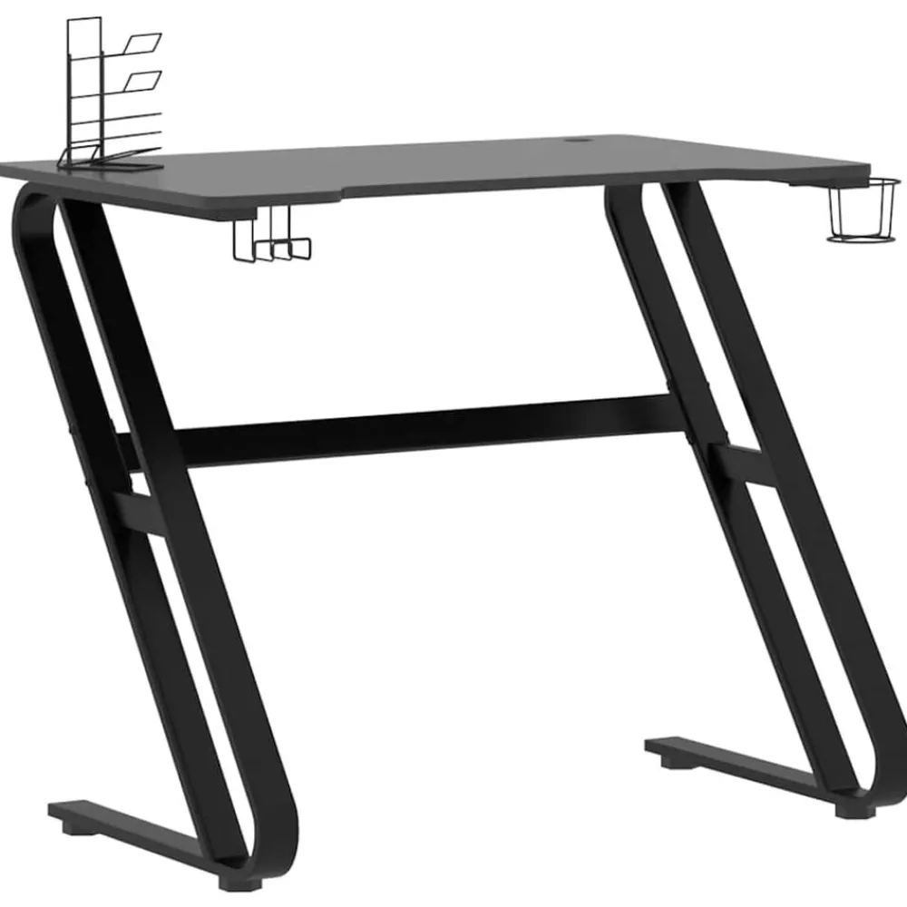 Gamingbureau met ZZ-vormige poten 90x60x75 cm>vidaXL Outlet