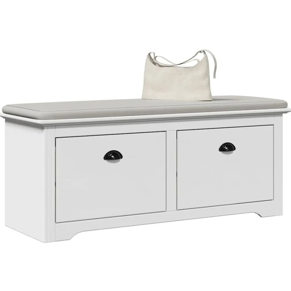 Bankjes*vidaXL Gangbank BODO 114x40x45 cm Wit