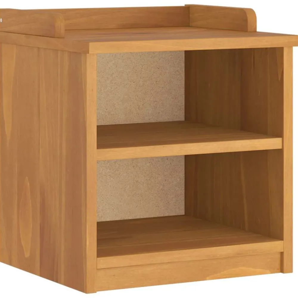 Bankjes*vidaXL Gangbankje SANDNES 45x40x50 cm massief grenenhout Acaciahouten afwerking