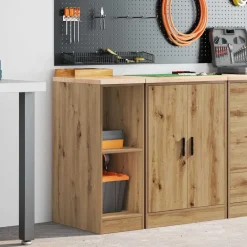 Garagekast 30x51x85 cm massief grenenhout artisan eikenkleurig><noscript><img width=