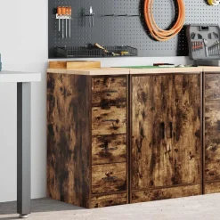 Garagekast 30x51x85 cm massief grenenhout>vidaXL Discount