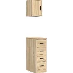 Garagekasten 2 st Spaanplaat kleurig>vidaXL Sale