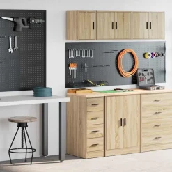 Garagekasten 2 st Spaanplaat kleurig>vidaXL Sale