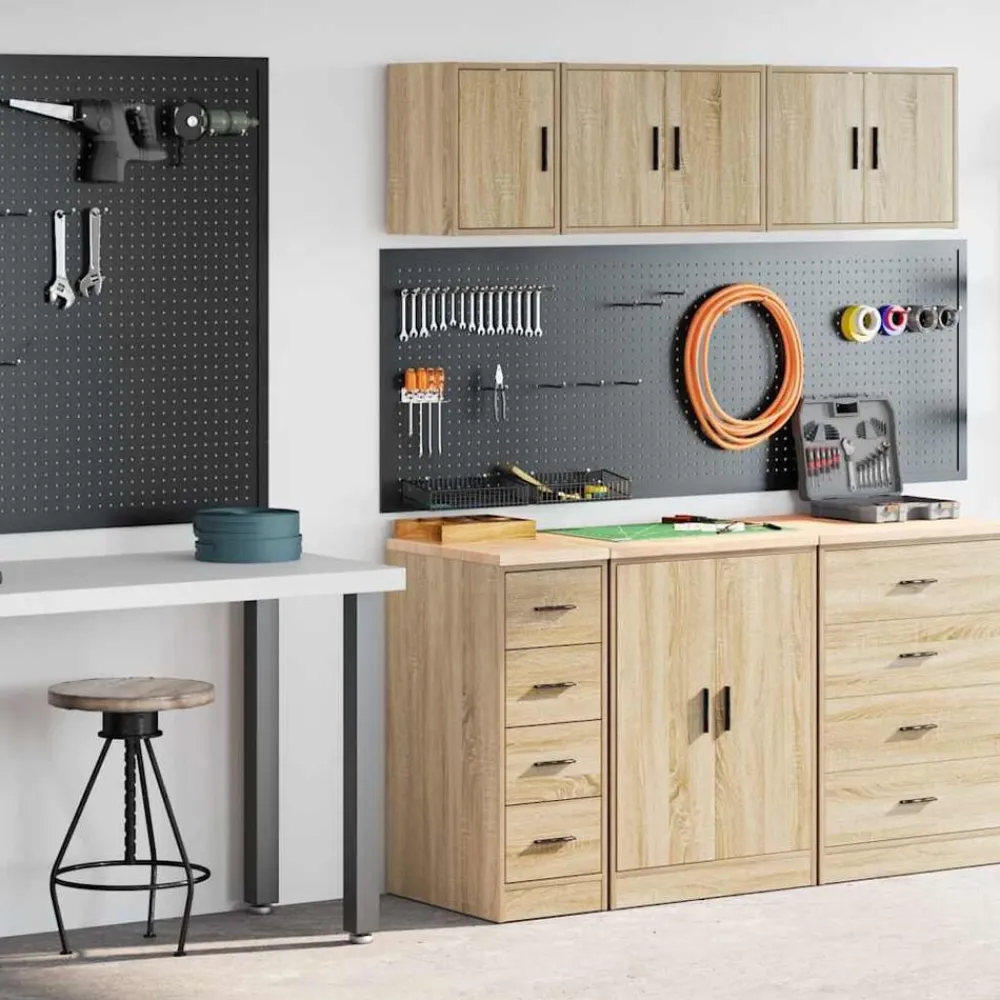 Garagekasten 2 st Spaanplaat kleurig>vidaXL Sale