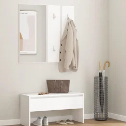Garderobe set bewerkt hout>vidaXL Discount