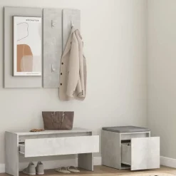 Garderobe set bewerkt hout><noscript><img width=