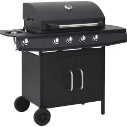 Gasbarbecue 4+1 kookzone staal>vidaXL Sale