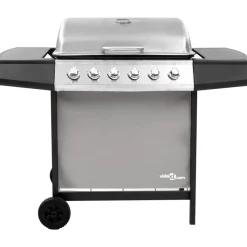 Gasbarbecue met 6 branders kleurig>vidaXL New