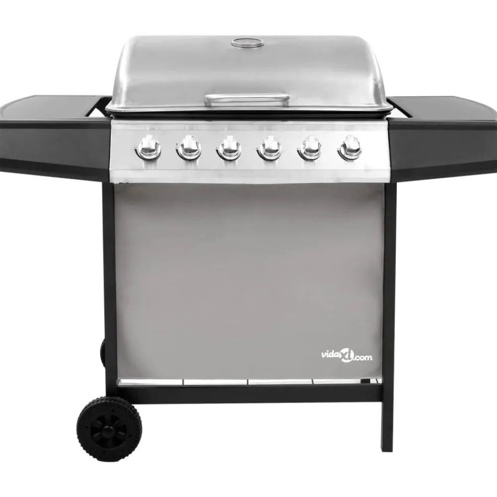 Gasbarbecue met 6 branders kleurig>vidaXL New