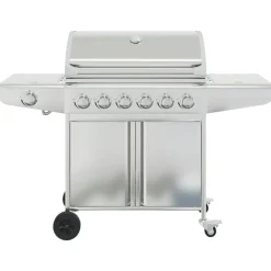 Keuken & Eetkamer*vidaXL Gasbarbecue met 7 branders roestvrij staal zilverkleurig