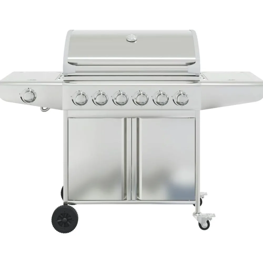 Keuken & Eetkamer*vidaXL Gasbarbecue met 7 branders roestvrij staal zilverkleurig