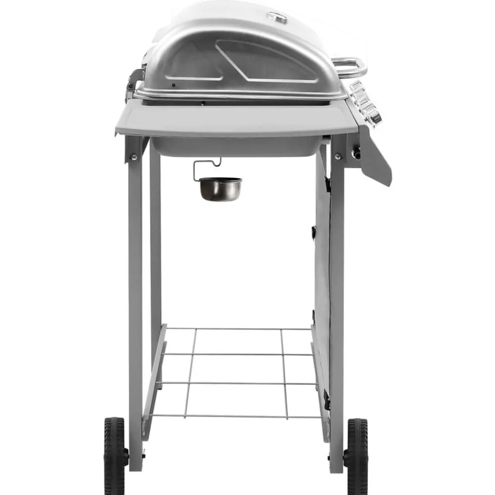 Keuken & Eetkamer*vidaXL Gasbarbecue met 4 branders kleurig Zilver