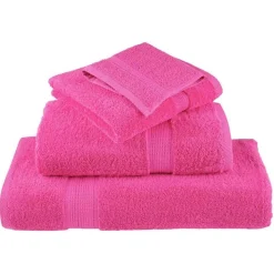 Linnengoed*vidaXL Gastendoek SOLUND 2 pcs 15 x 21 cm 550 gsm Roze