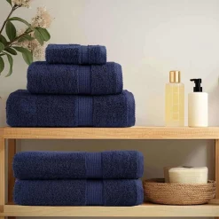 Linnengoed*vidaXL Gastendoek SOLUND 2 pcs 15 x 21 cm 550 gsm Marineblauw
