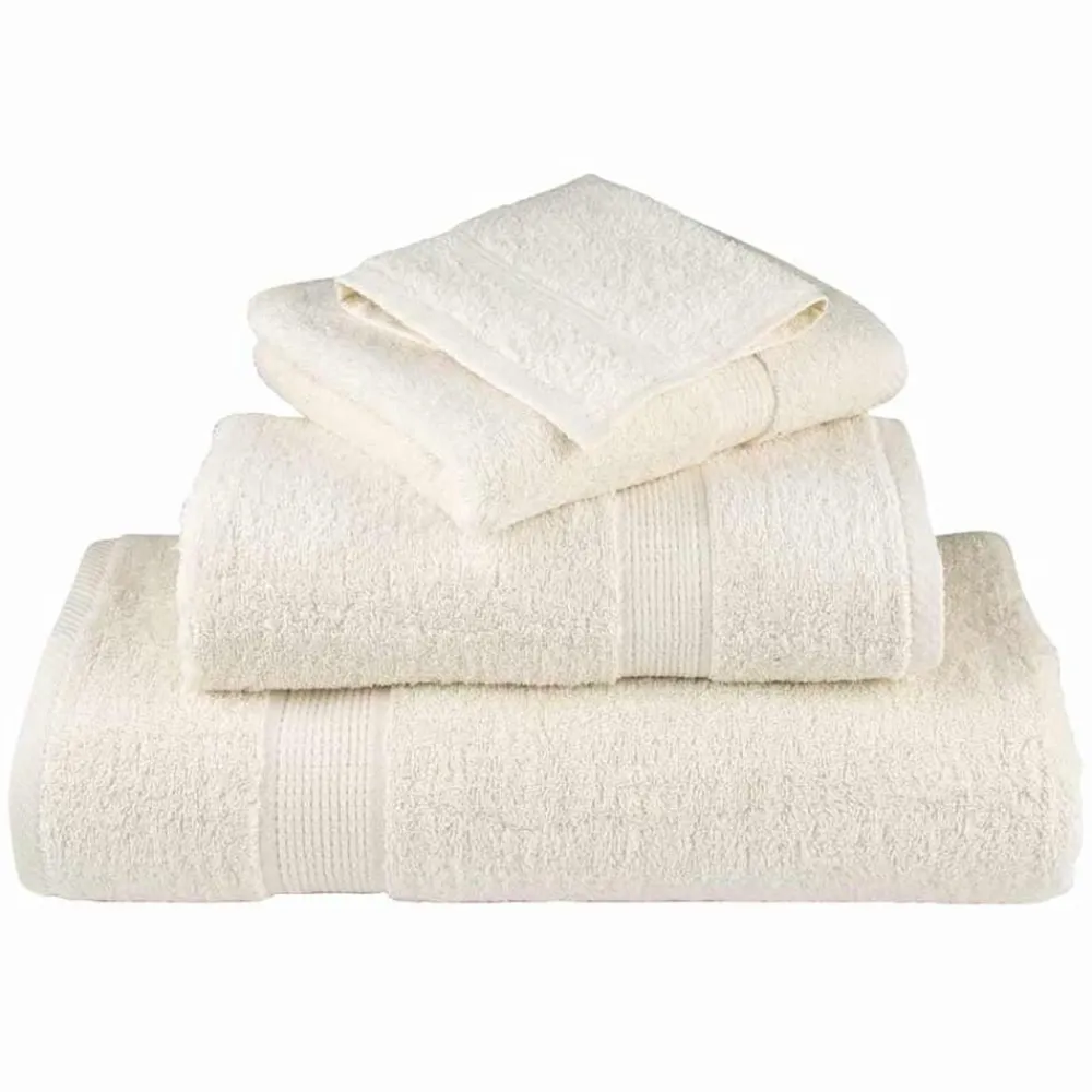 Gastendoek SOLUND 2 pcs Crème 15 x 21 cm 550 gsm>vidaXL Outlet