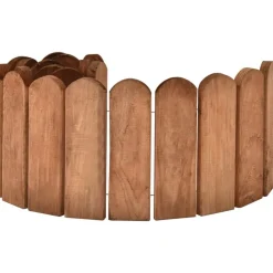 Tuinafscheidingen*vidaXL Gazonrand 120 cm geïmpregneerd grenenhout Bruin