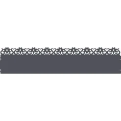 Tuinafscheidingen*vidaXL Gazonranden 10 pcs 103 x 0,05 x 22 cm Staal Antraciet