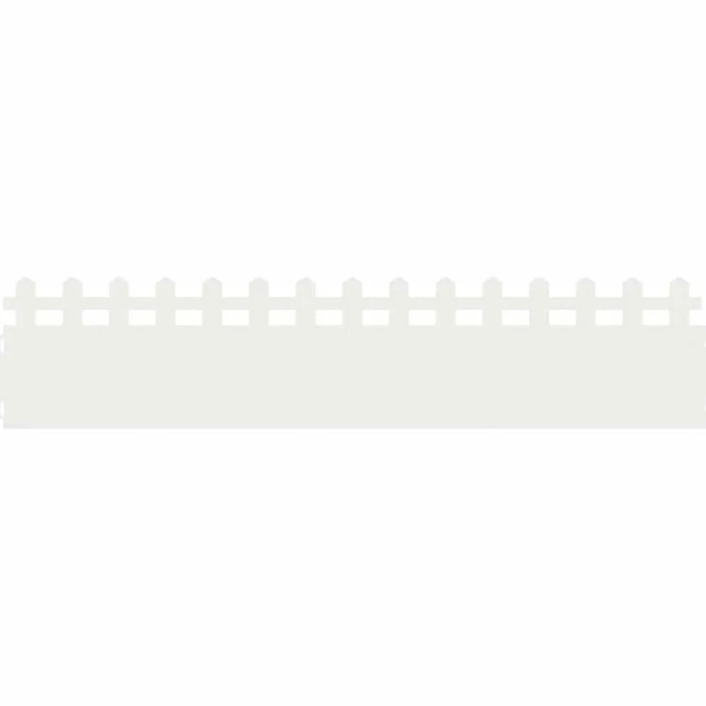 Tuinafscheidingen*vidaXL Gazonranden 10 pcs 103 x 0,05 x 22 cm Staal Wit