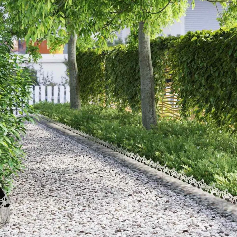 Tuinafscheidingen*vidaXL Gazonranden 10 pcs Zilver 103 x 0,05 x 22 cm Gegalvaniseerd staal