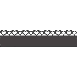 Tuinafscheidingen*vidaXL Gazonranden 10 pcs 103 x 0,05 x 22 cm Staal Zwart