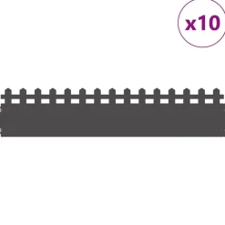 Gazonranden 10 pcs 103 x 0,05 x 22 cm Staal><noscript><img width=
