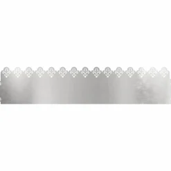 Tuinafscheidingen*vidaXL Gazonranden 10 pcs Zilver 103 x 0,05 x 22 cm Roestvrij staal