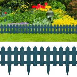 Tuinafscheidingen*vidaXL Gazonranden 25 st 10 m PP Groen
