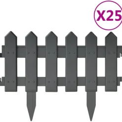Gazonranden 25 st 10 m PP kleurig>vidaXL Best