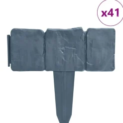 Gazonranden 41 st steen-look 10 m kunststof>vidaXL Outlet