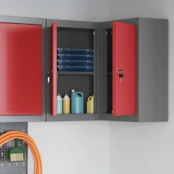 Gereedschapskast met plank en Grijs 55 x 55 x 55 cm><noscript><img width=