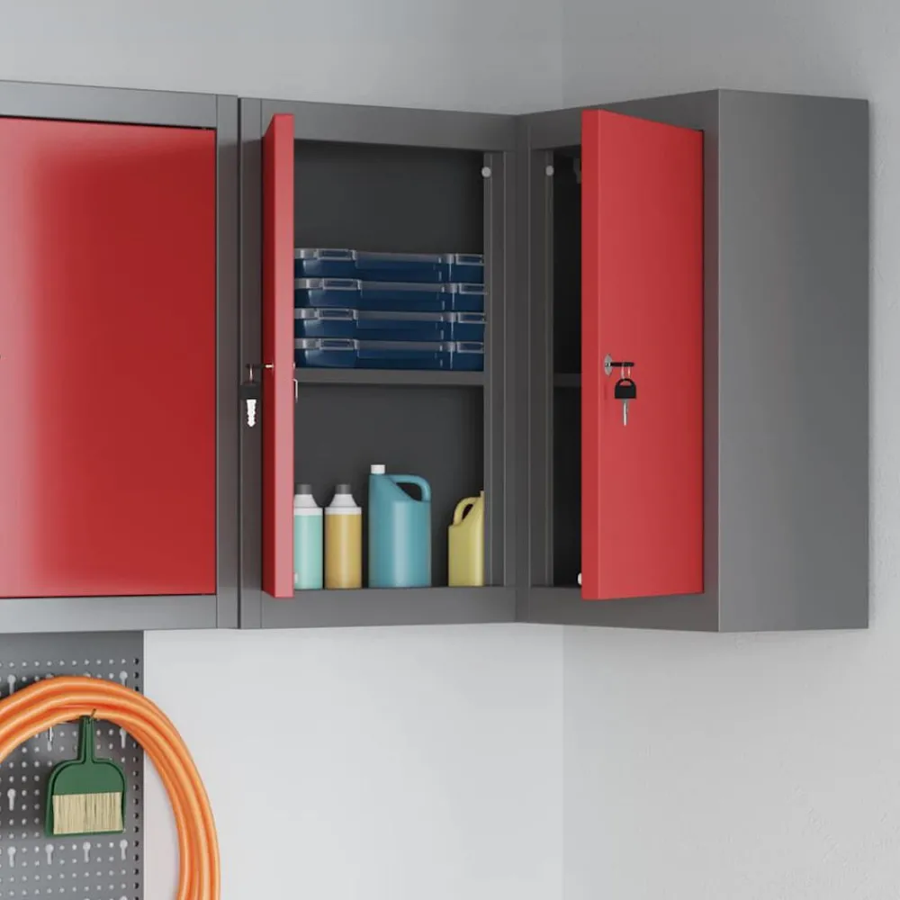 Gereedschapskast met plank en Grijs 55 x 55 x 55 cm>vidaXL Hot